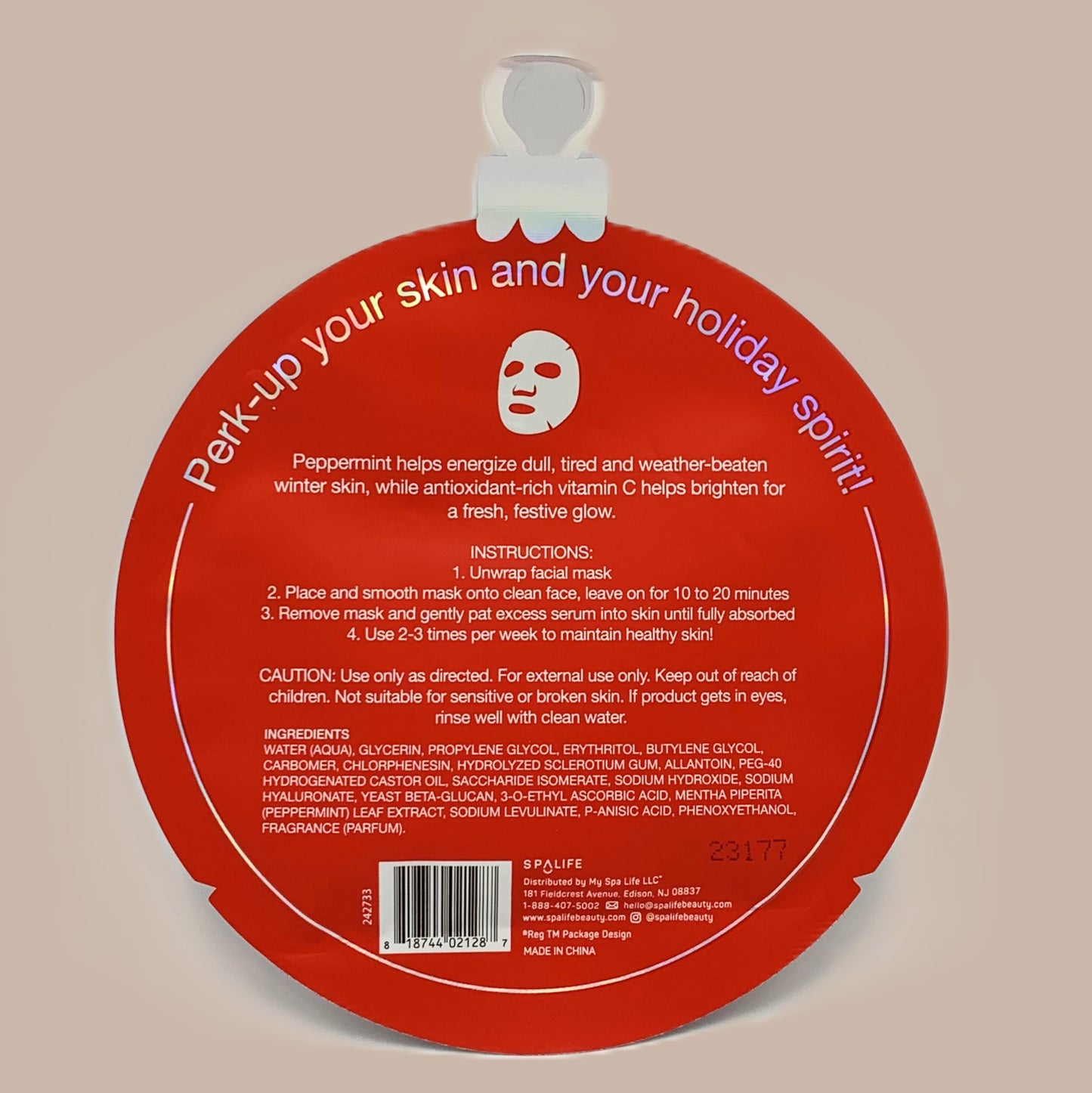 Tissuemasker - Winterskin - Pepermunt extract & Vitamine C