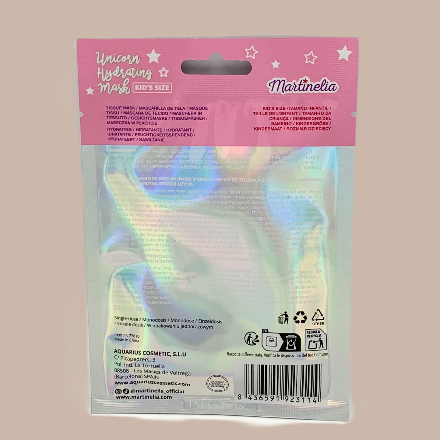 Tissuemasker - Kindermasker - Eenhoorn