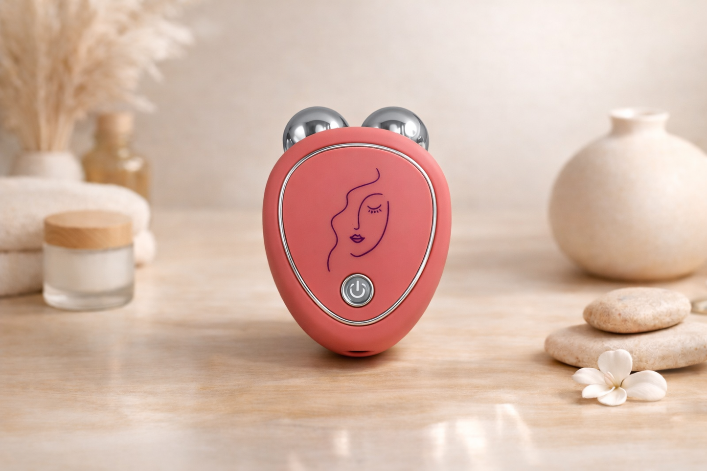 Microcurrent gezichtsmassage met EMS functie