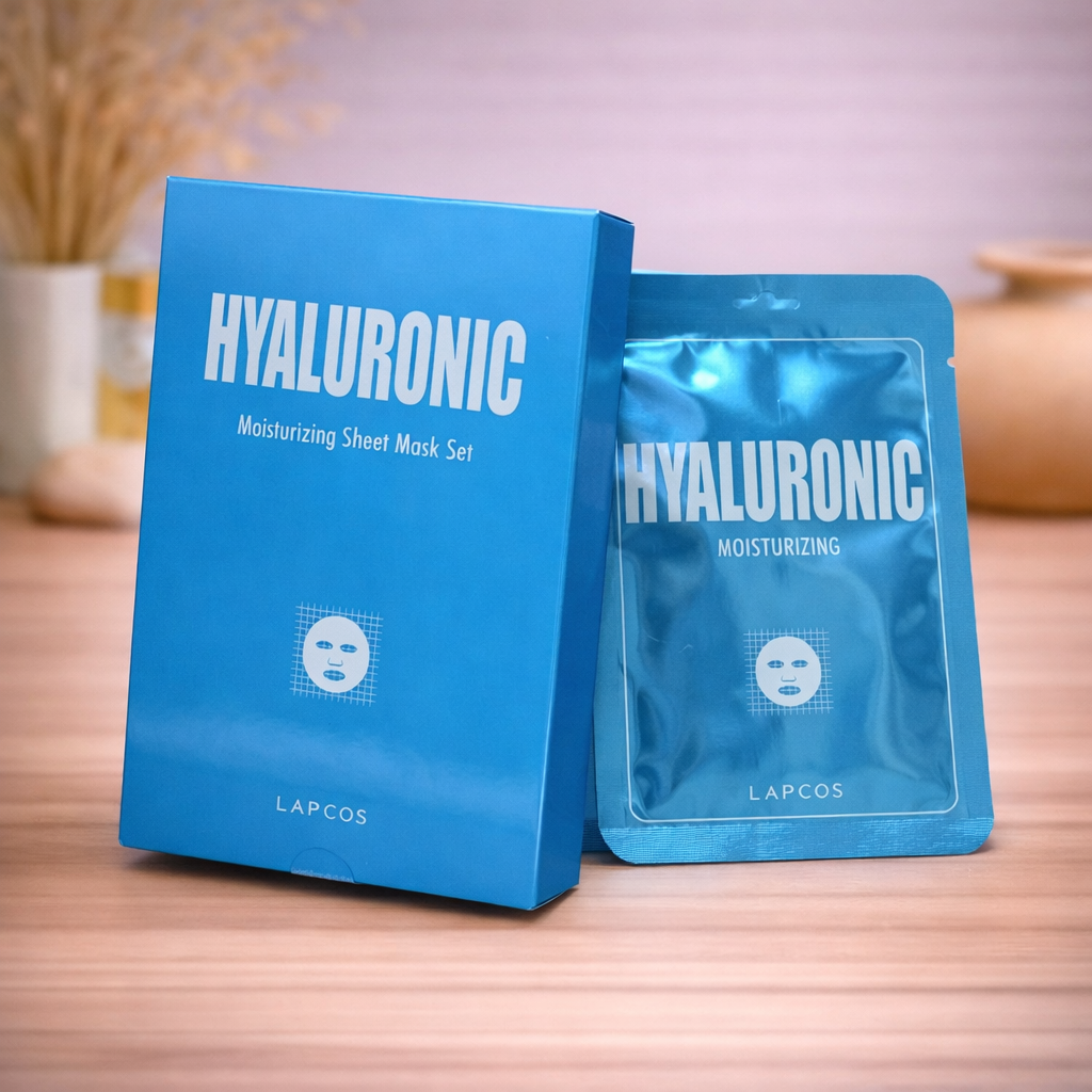 Sheet mask - Lapcos - Hyaluronzuur - 5 stuks