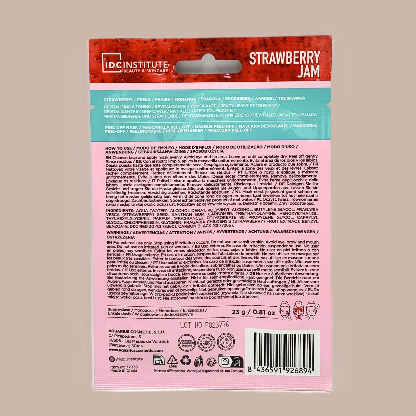Peel-off - Aquariuscosmetics - Strawberry Jam