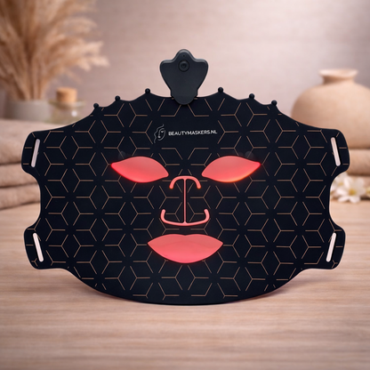 LED gezichtsmasker flexibel - zwart