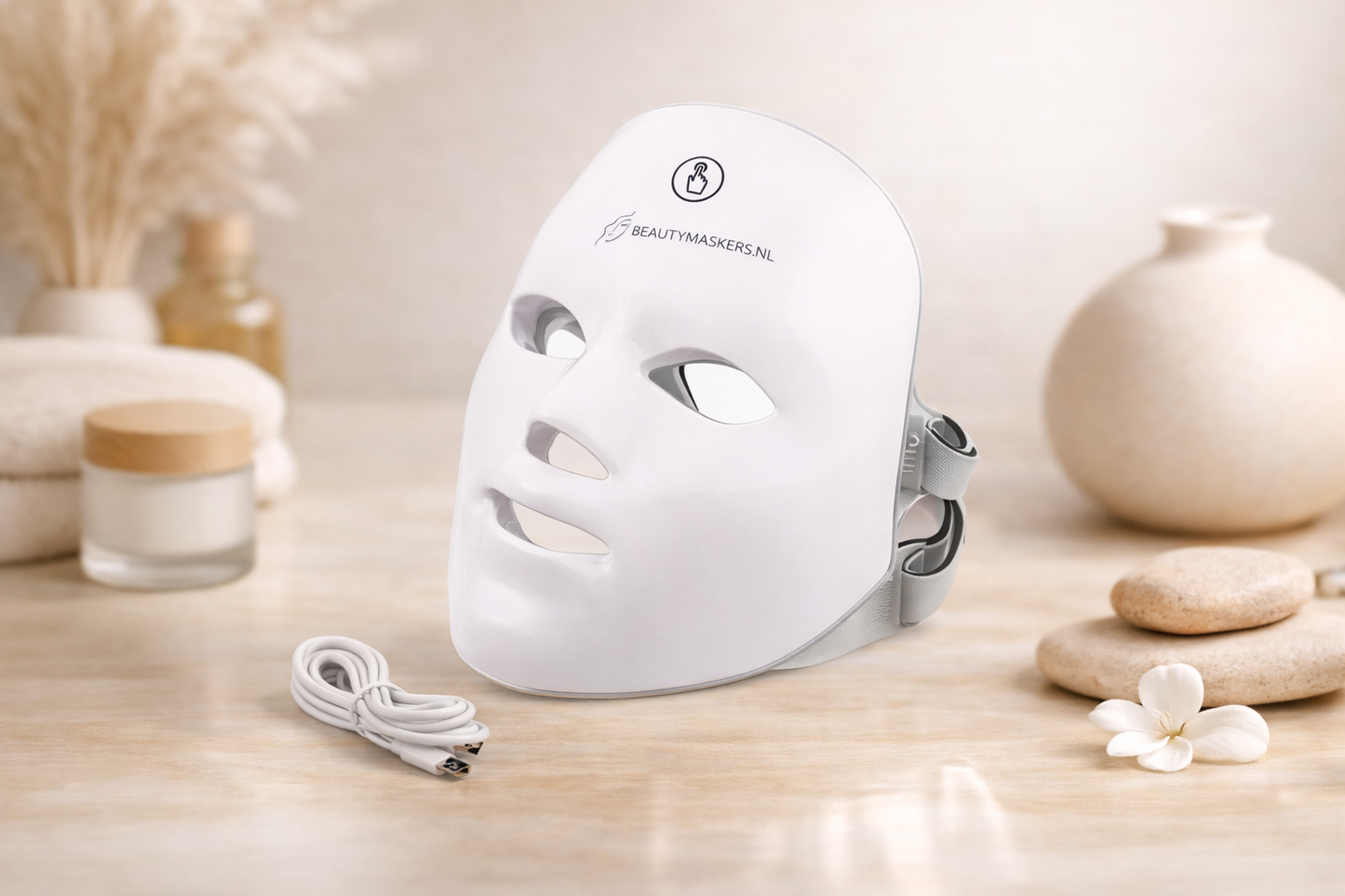 LED masker wit voorgevormd