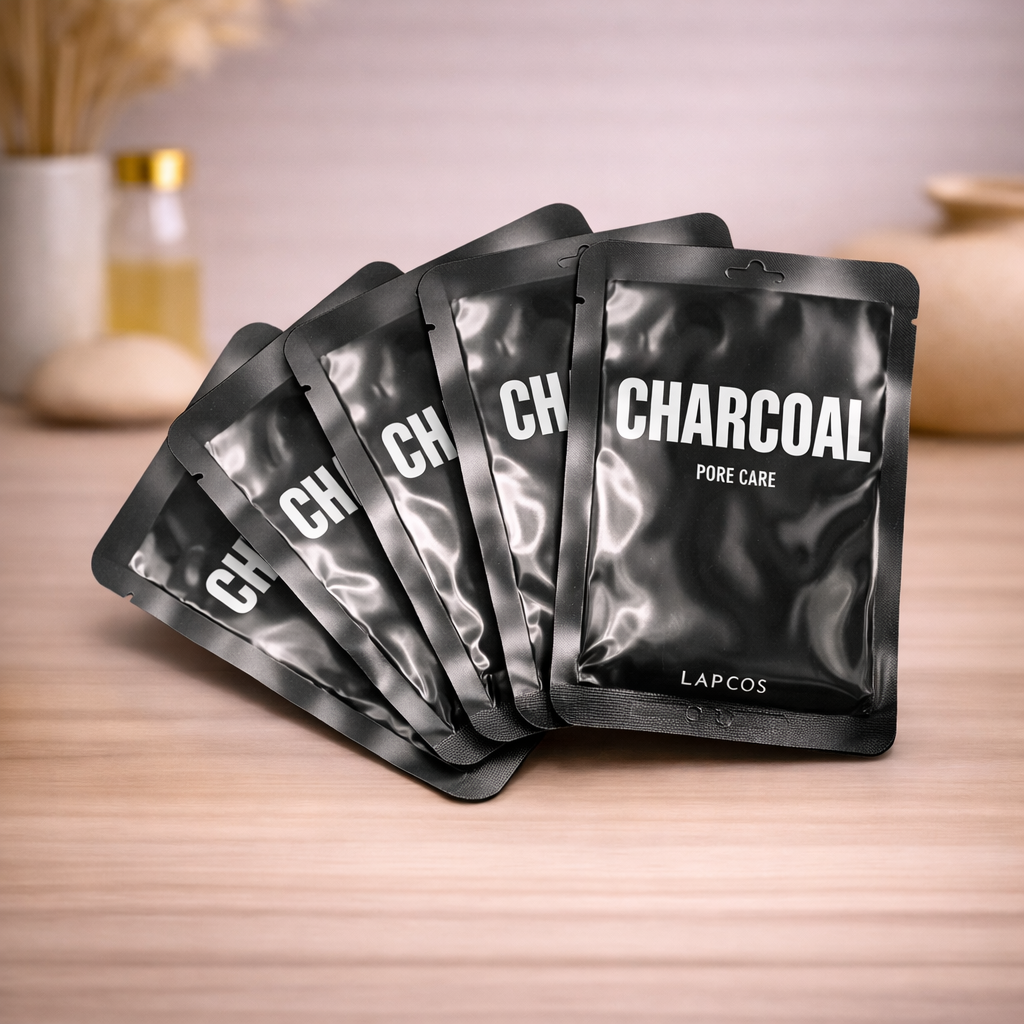 Sheet mask - Lapcos - Houtskool - 5 stuks