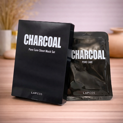 Sheet mask - Lapcos - Houtskool - 5 stuks