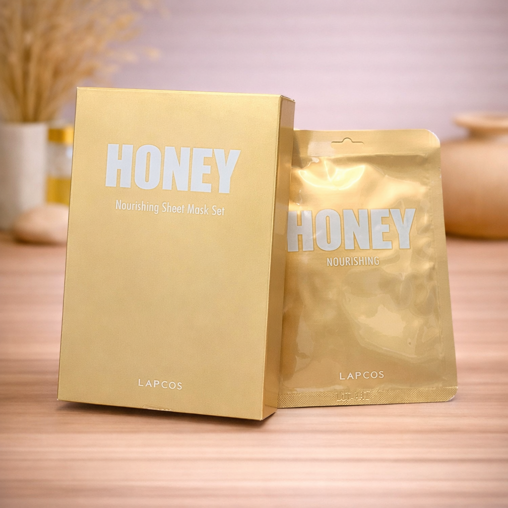 Sheet mask - Lapcos -Honing 5 stuks