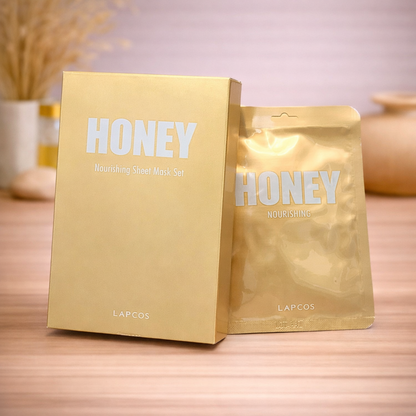 Sheet mask - Lapcos -Honing 5 stuks