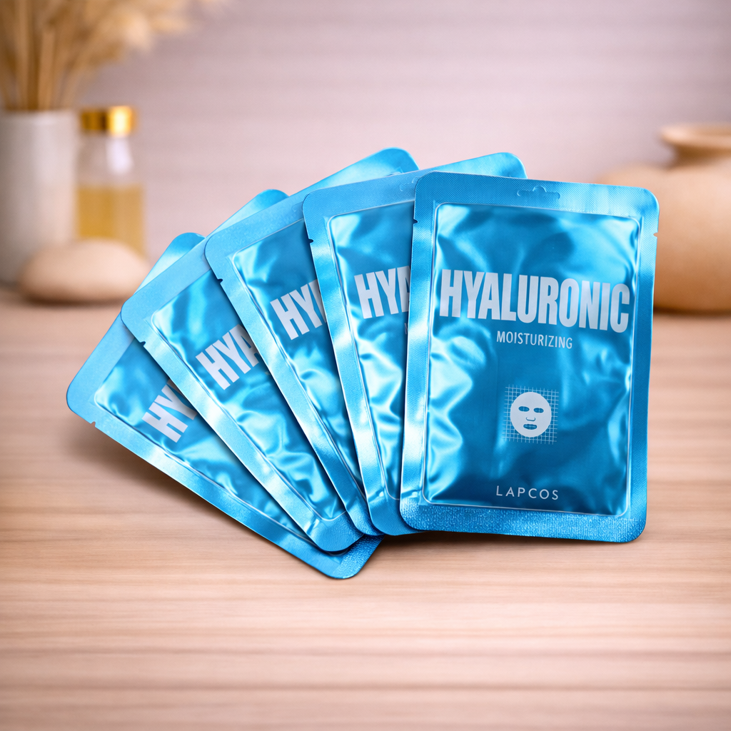 Sheet mask - Lapcos - Hyaluronzuur - 5 stuks