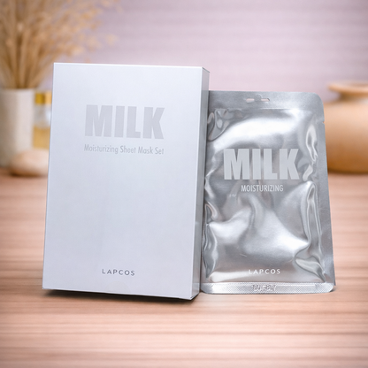 Sheet mask - Lapcos - Milk - 5 stuks