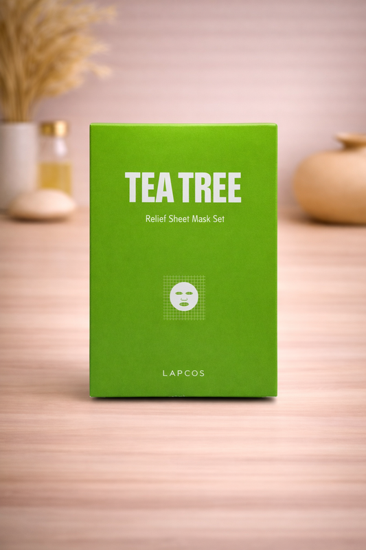 Sheet mask - Lapcos -Tea tree - 5 stuks