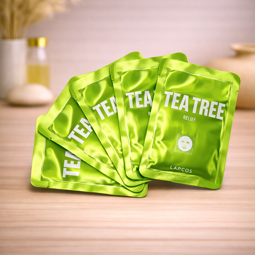 Sheet mask - Lapcos -Tea tree - 5 stuks
