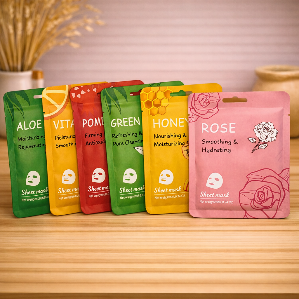 Sheet masks variatiepakket - 6 stuks