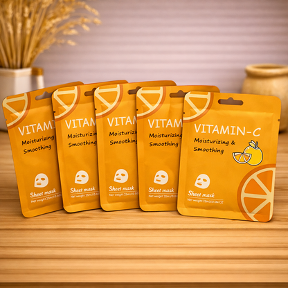 Sheet mask - Vitamine C - 6 stuks
